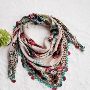 Exotic Handmade Needle Lace Scarf